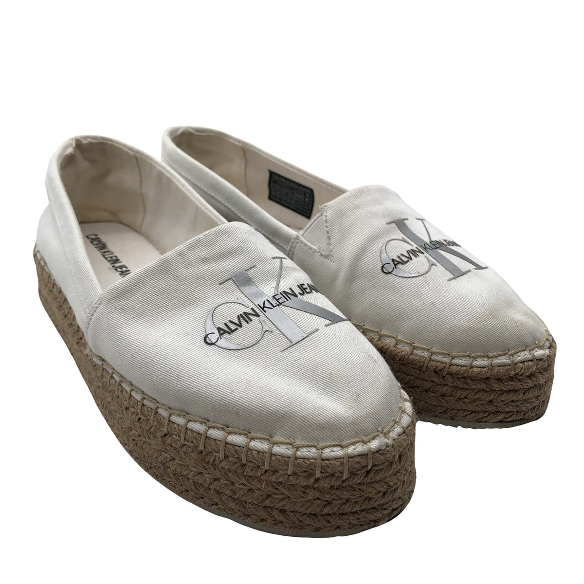 Naisten Calvin Klein Jeans - Loaferit, koko 37 - Valkoinen (2)