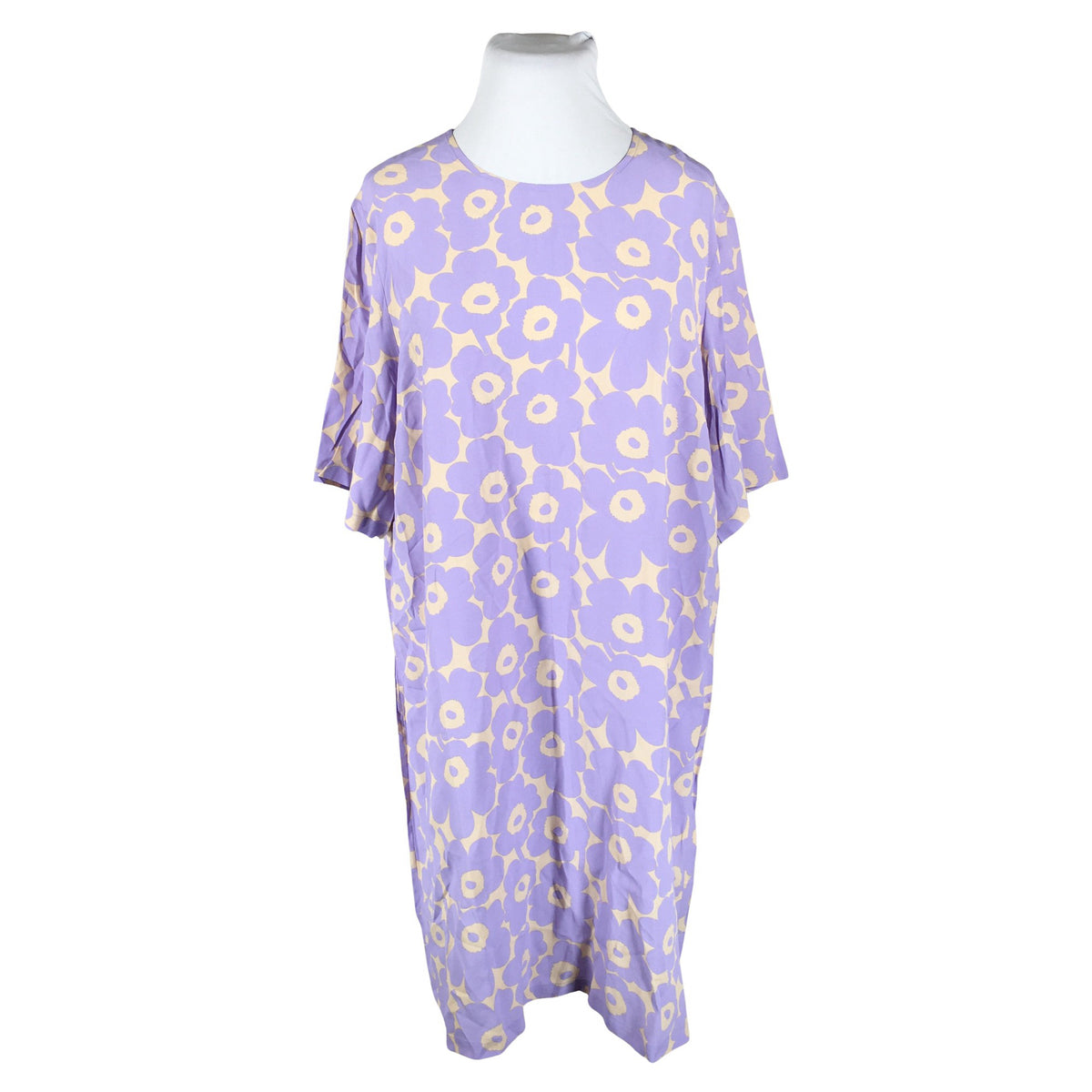 Naisten Marimekko - Sifonkimekko, koko 46 - Violetti (1)