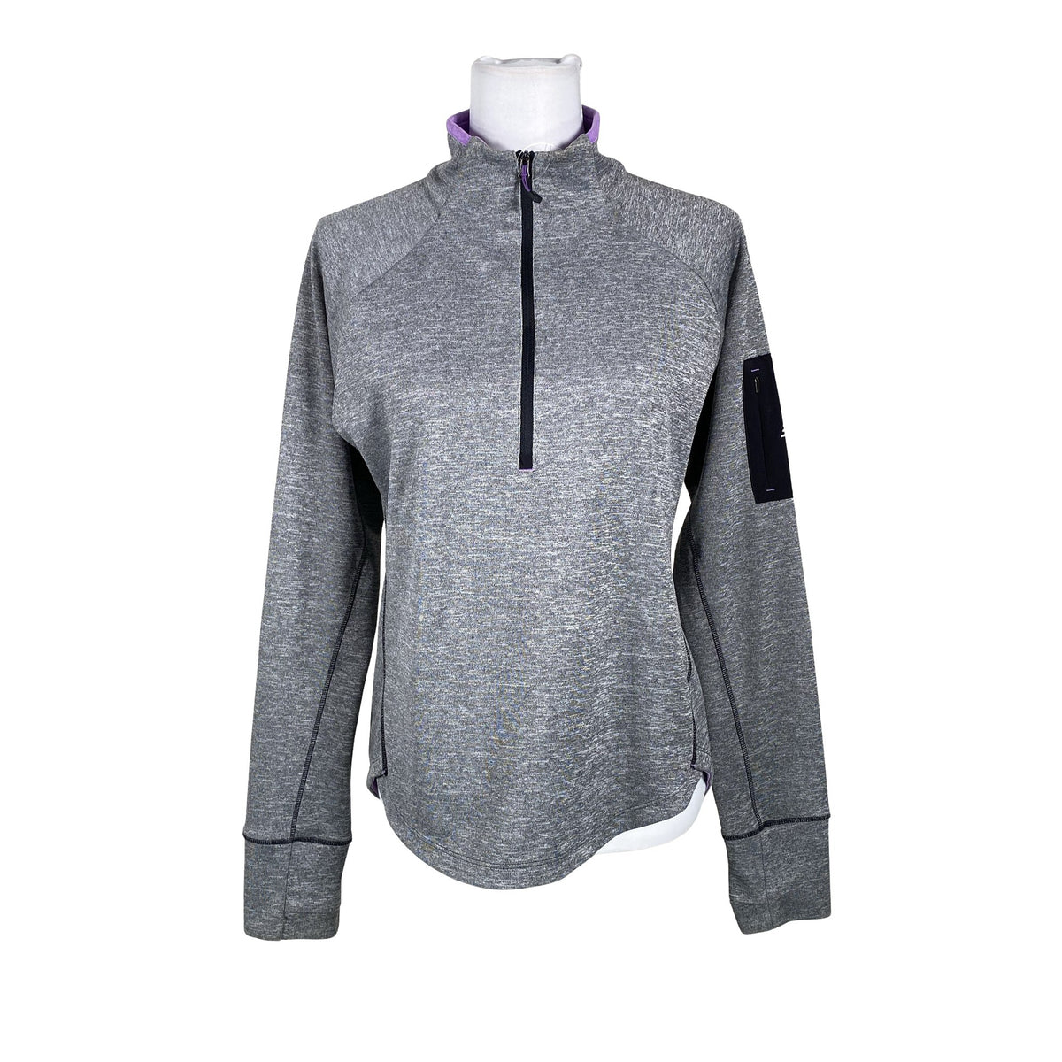 Naisten New Balance - Urheilupaita, pitkät hihat, koko 38 - Harmaa (1)