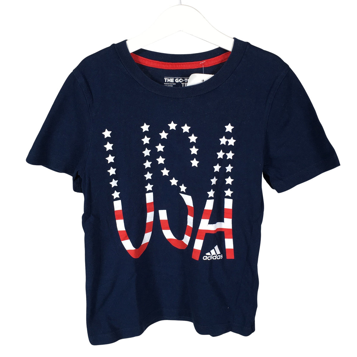 Unisex Adidas - T-paita, koko 122 - 128 - Sininen (2)