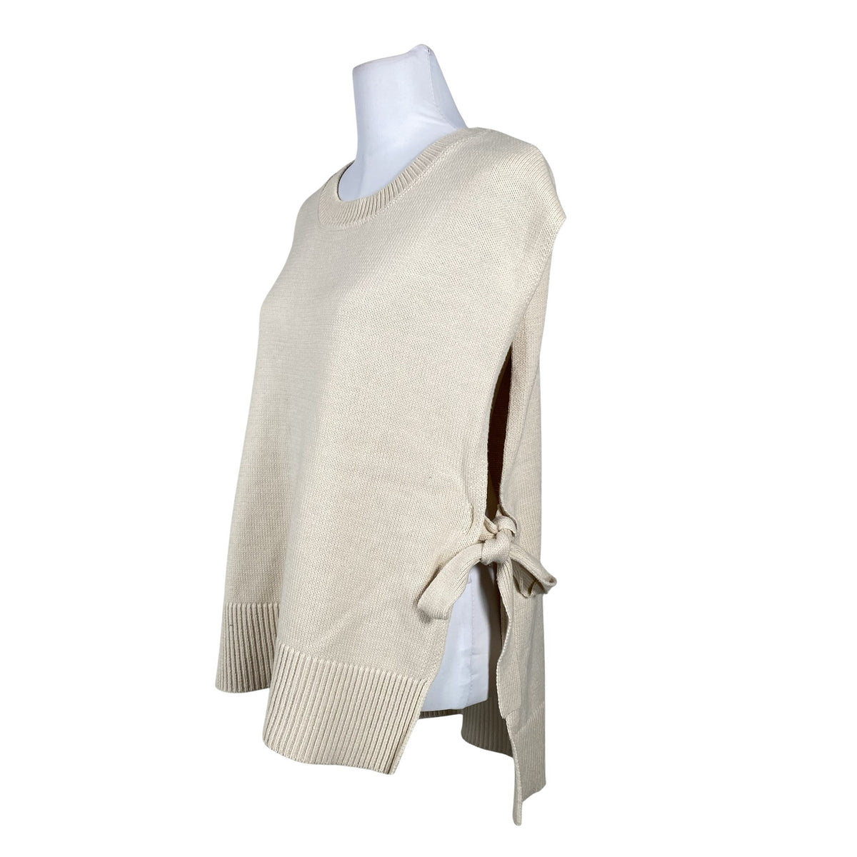 Naisten Selected - Neuleliivi, koko 38 - Beige (2)