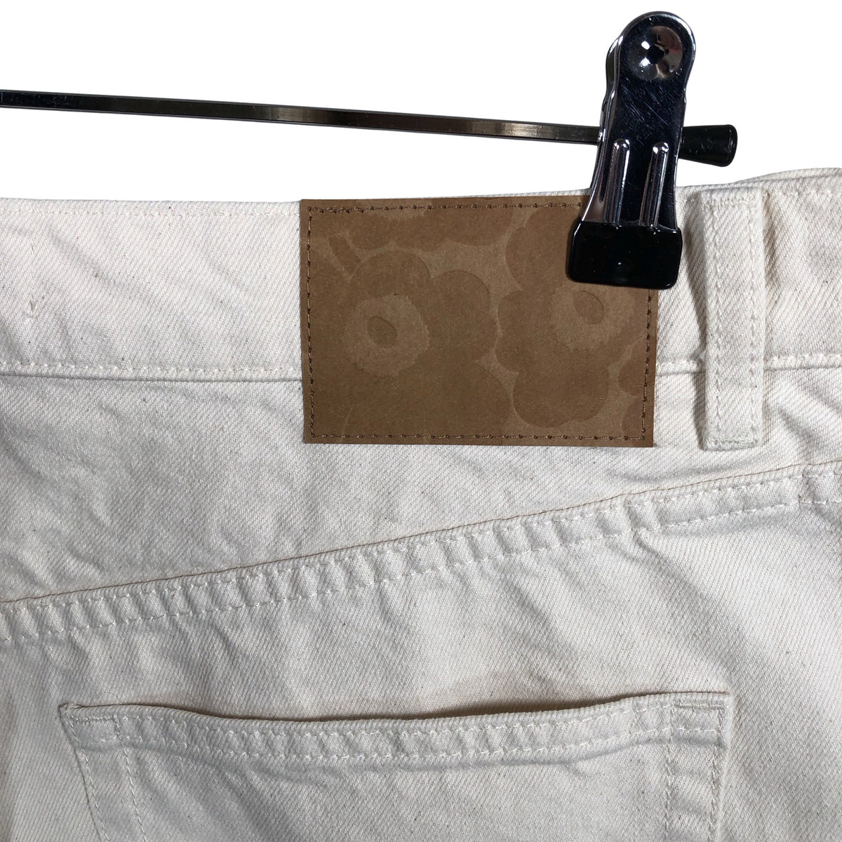 Naisten Marimekko - Farkkushortsit, koko W31 - Beige (3)