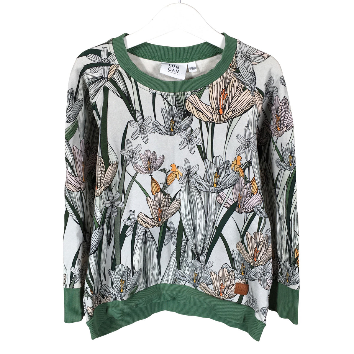 Unisex Lumoan - Collegepaita, koko 134 - 140 - Vihreä (1)