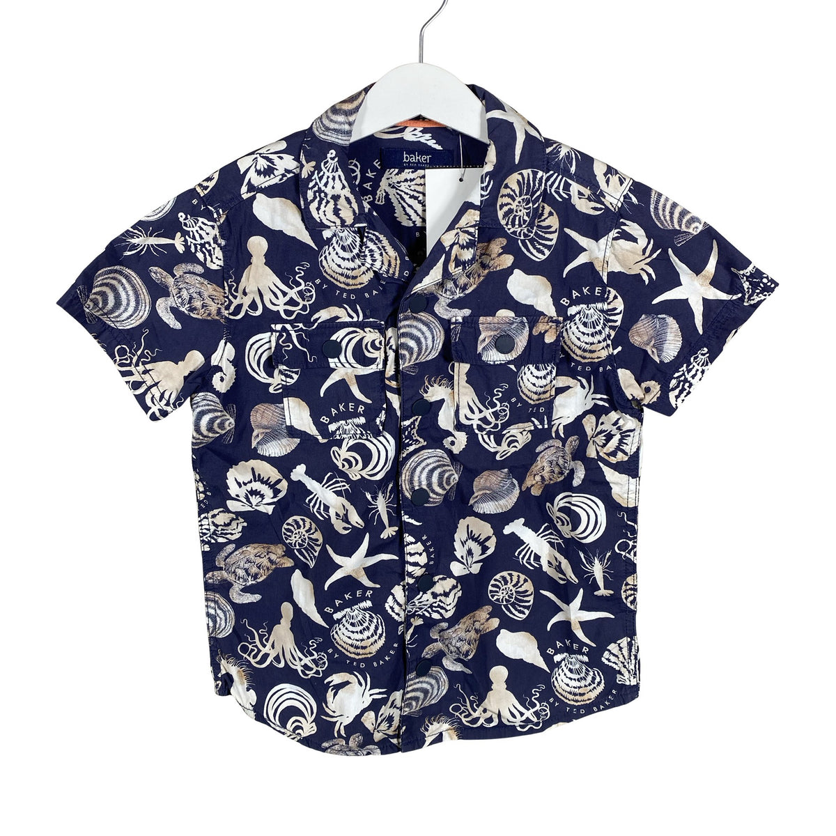 Poikien Baker by Ted Baker - Kauluspaita, koko 122 - 128 - Sininen (1)