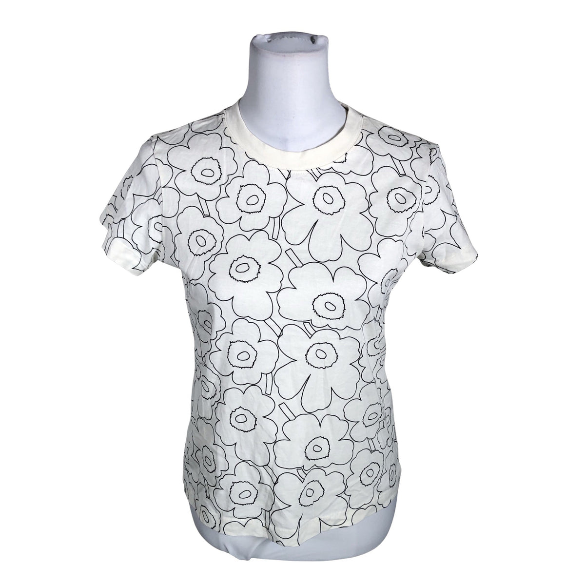 Naisten Marimekko - T-paita, koko 36 - Valkoinen (1)