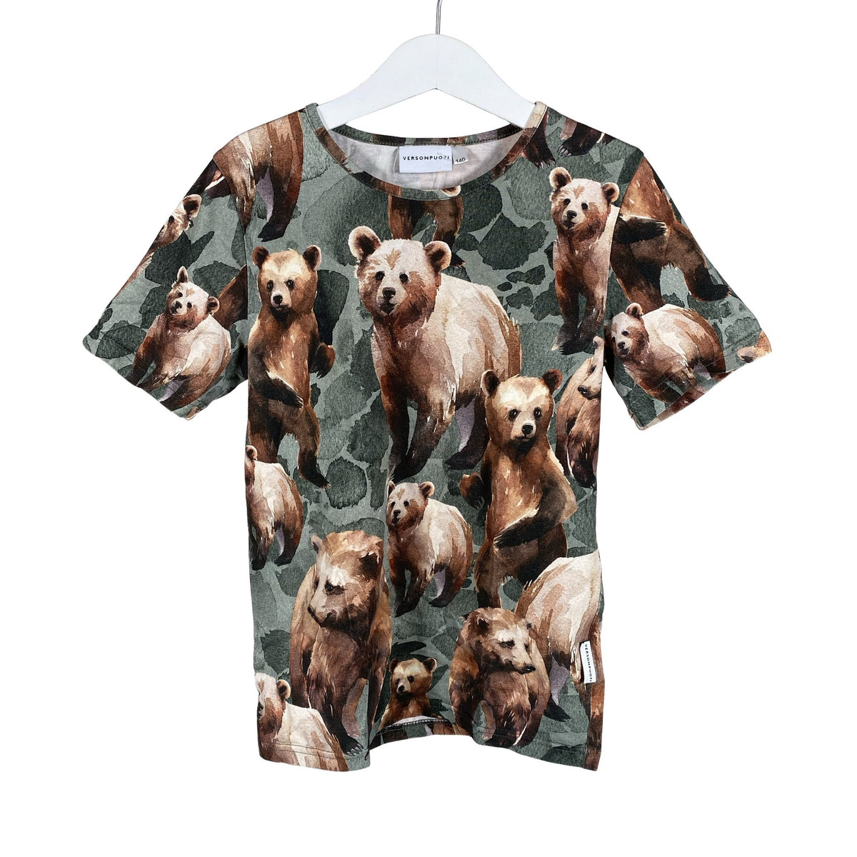 Unisex Versonpuoti - T-paita, koko 134 - 140 - Vihreä (1)