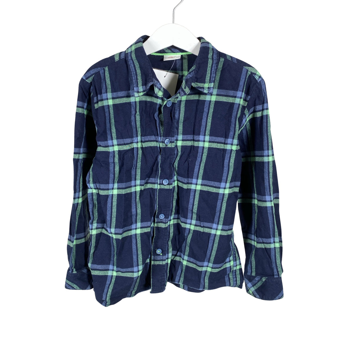 Unisex s.Oliver - Flanellipaita, koko 116 - 122 - Sininen (1)