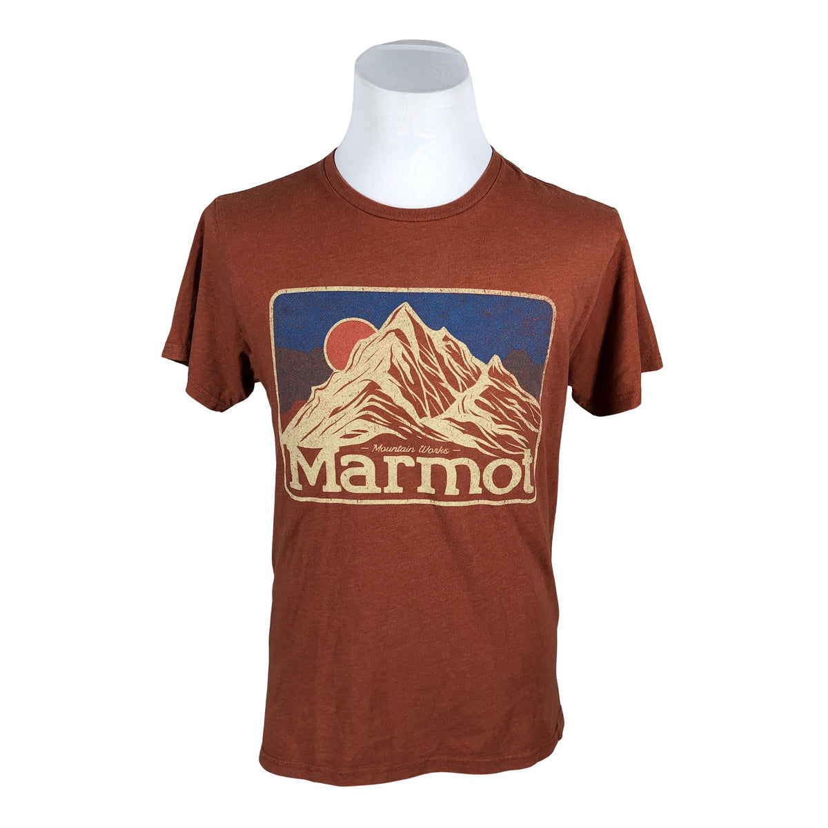 Miesten Marmot - T-paita, koko M - Oranssi (1)
