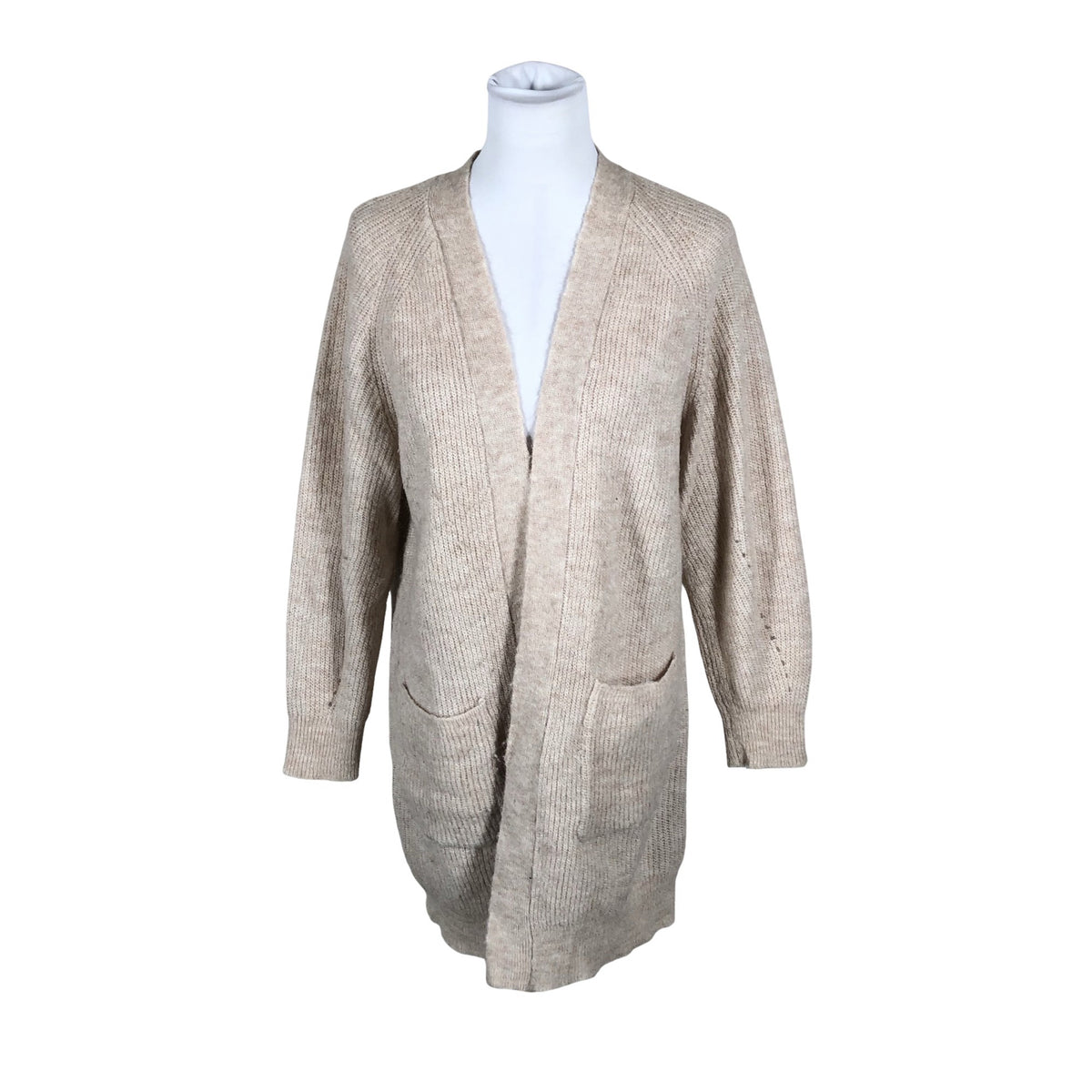 Naisten Selected - Neuletakki, koko 38 - Beige (1)