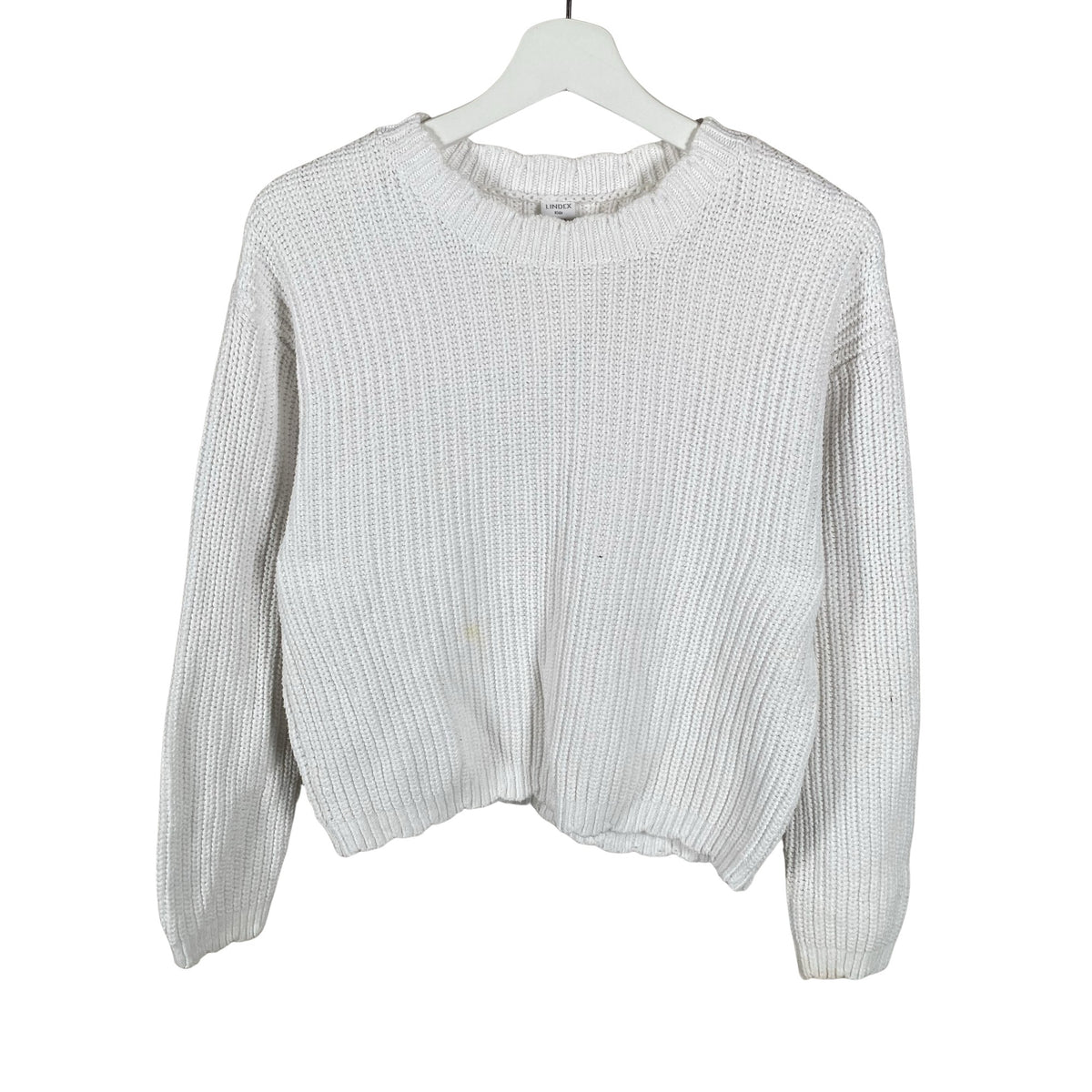 Tyttöjen Lindex - Neulepaita, koko 164 - 170 - Valkoinen (1)