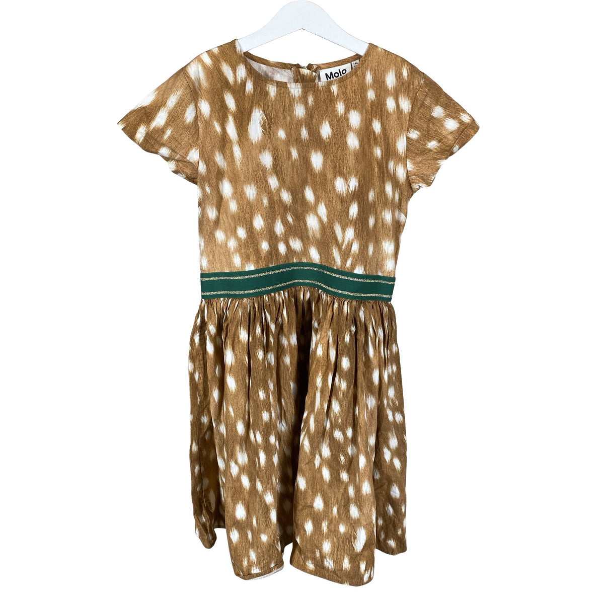 Tyttöjen Molo Kids - Kangasmekko, koko 140 - 146 - Ruskea (1)