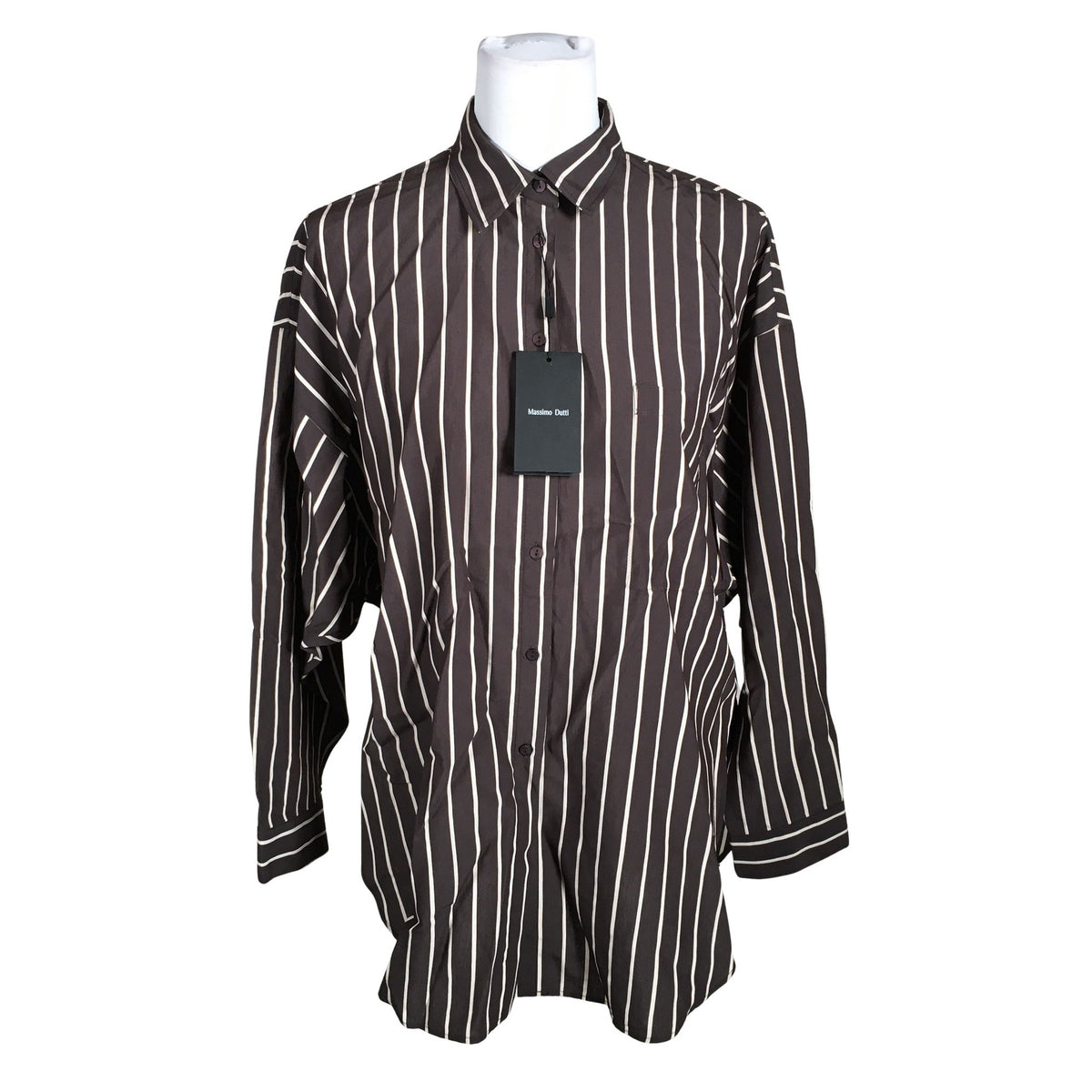 Naisten Massimo Dutti - Kauluspaita, koko 34 - Ruskea (1)