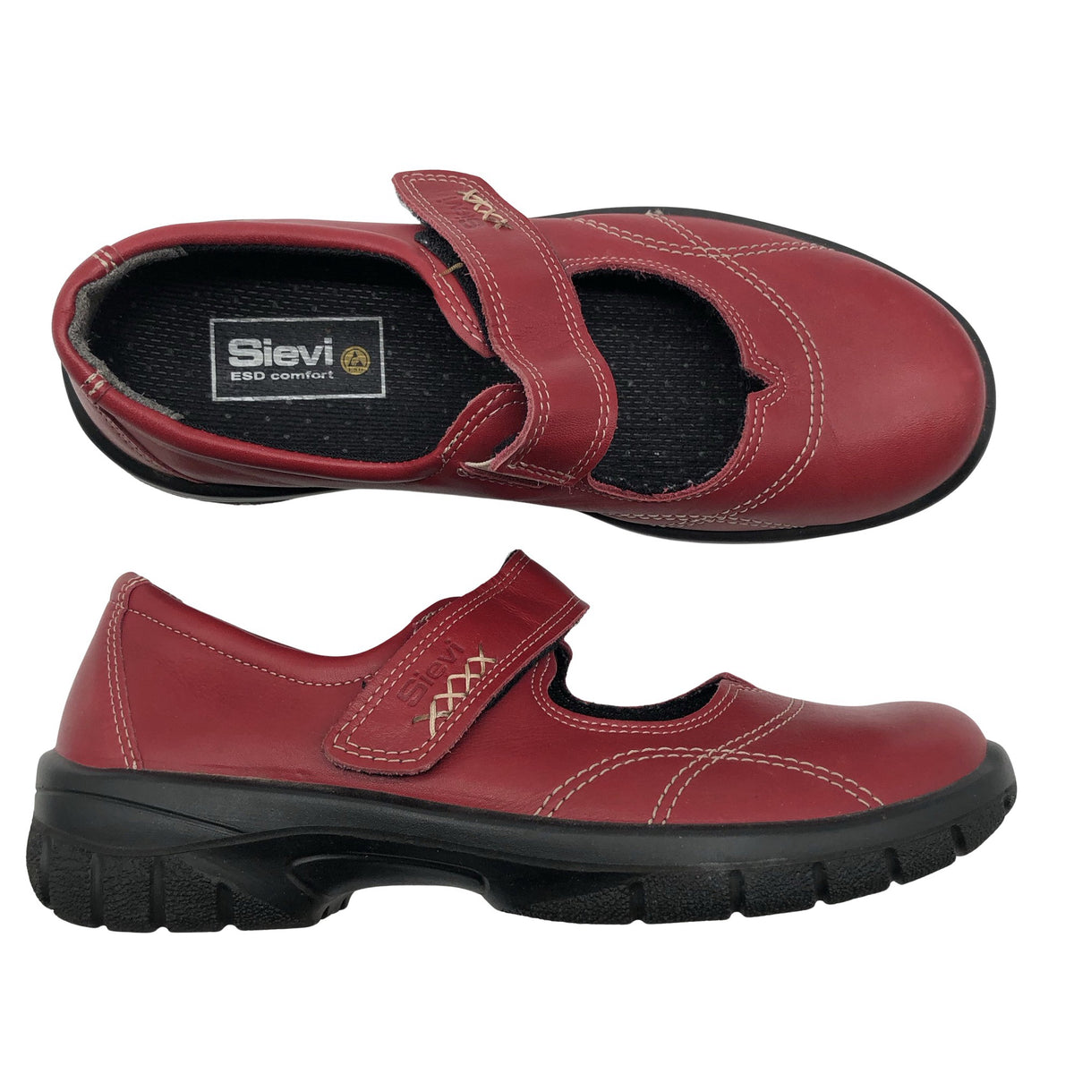 Naisten Sievi - Loaferit, koko 39 - Punainen (1)