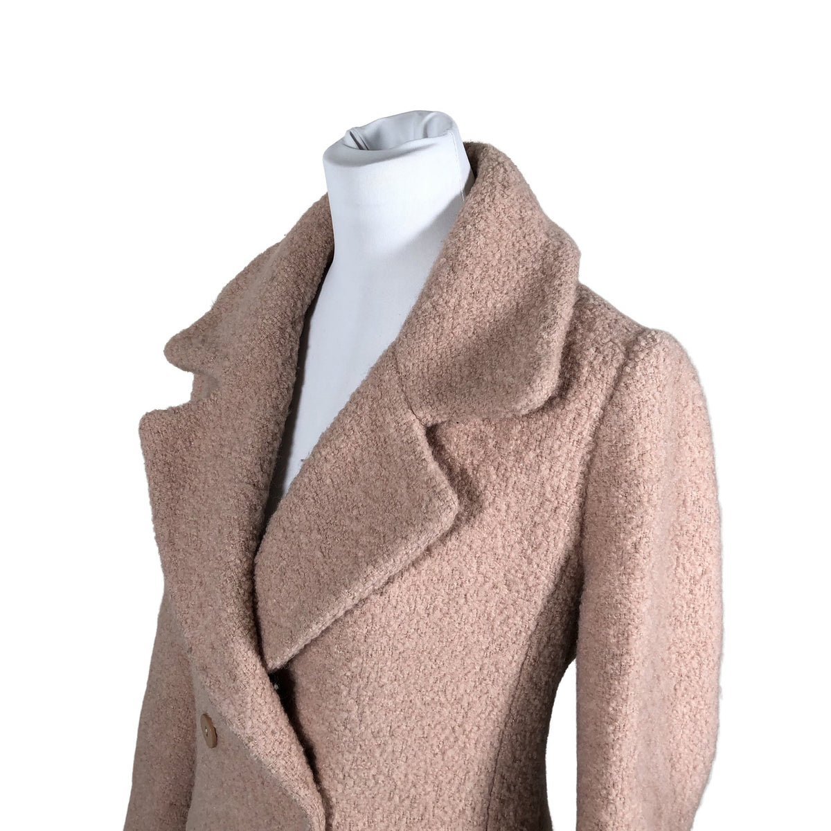 Naisten Twinset - Villakangastakki, koko 36 - Beige (3)