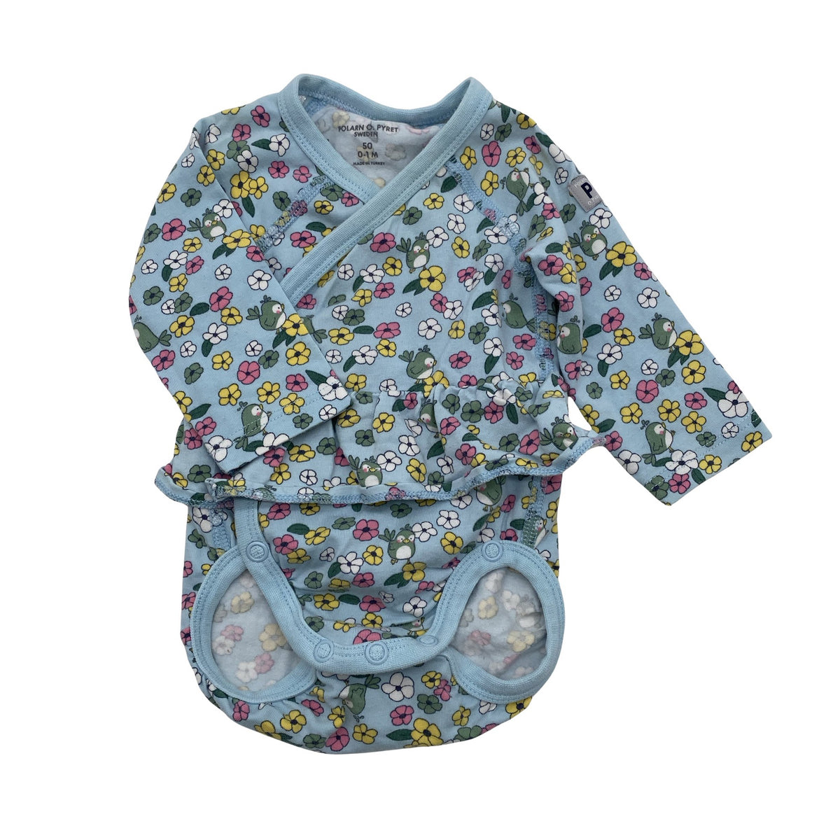 Unisex Polarn O. Pyret - Kerrastobody, koko 44 - 50 - Vaaleansininen (1)