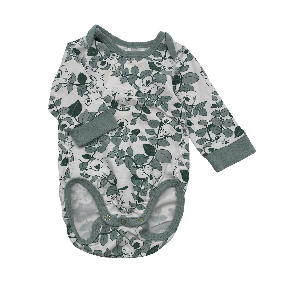 Unisex Polarn O. Pyret - Body, koko 50 - 56 - Vihreä (1)