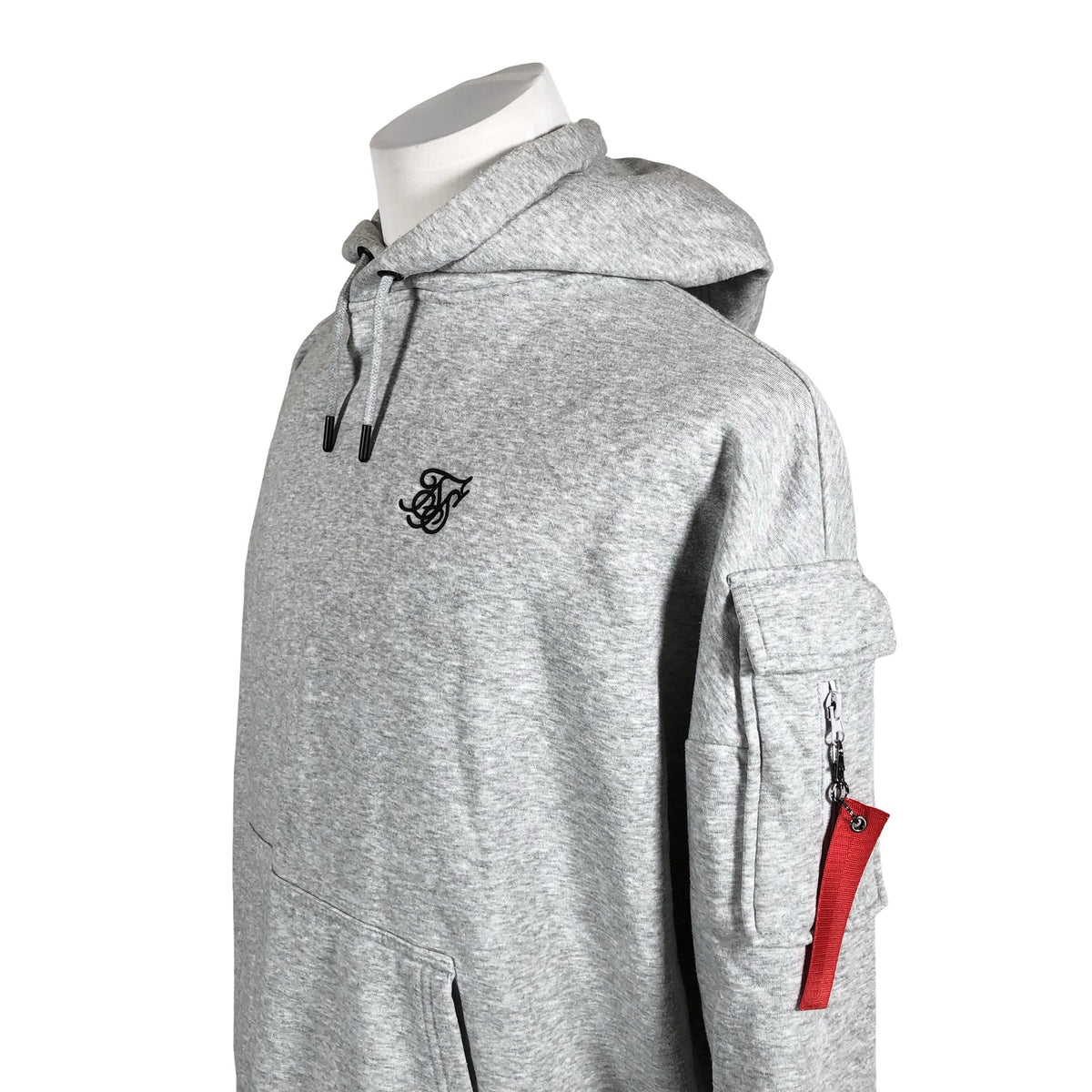 Miesten Siksilk - Huppari, koko M - Harmaa (2)