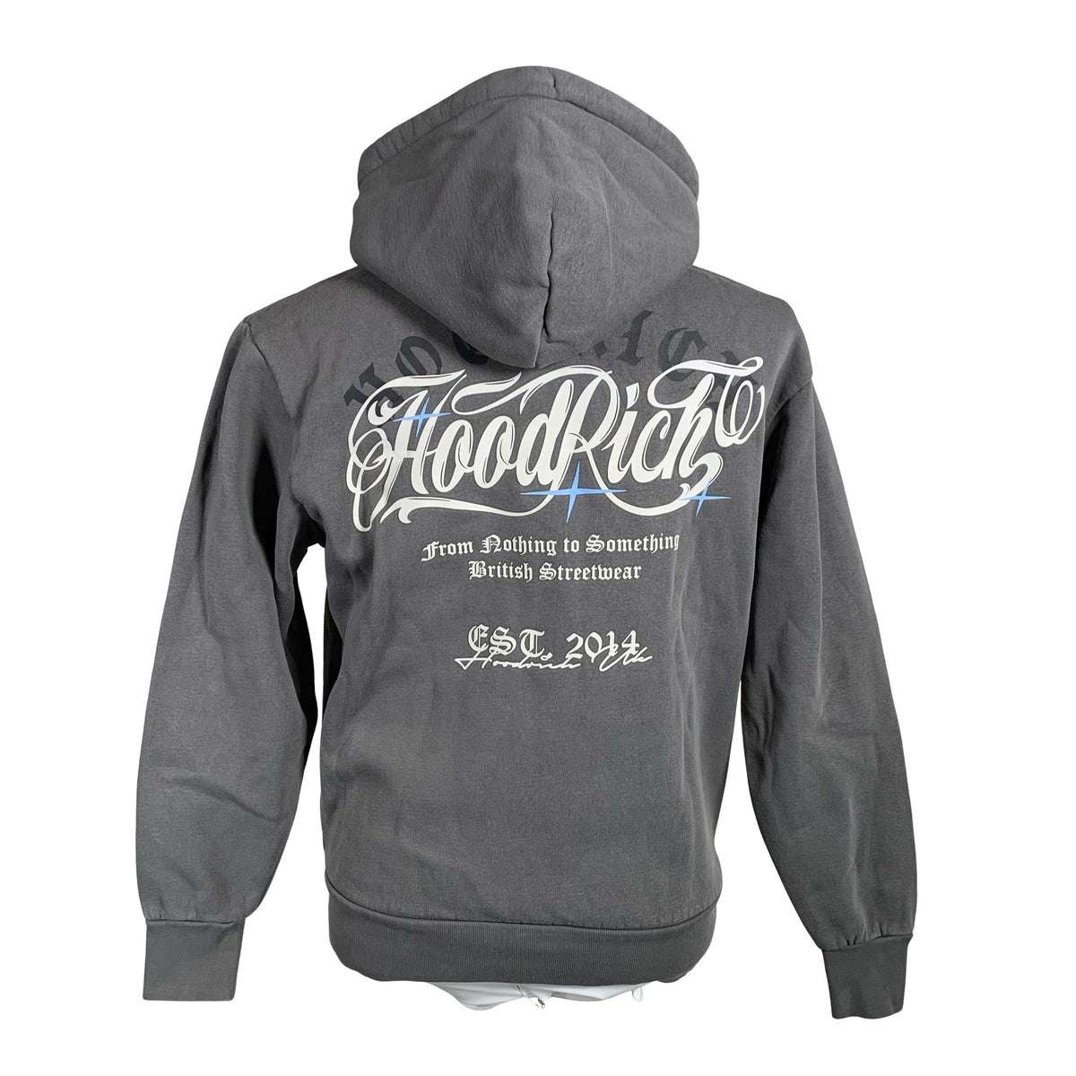 Miesten Hoodrich - Huppari, koko XS - Harmaa (2)