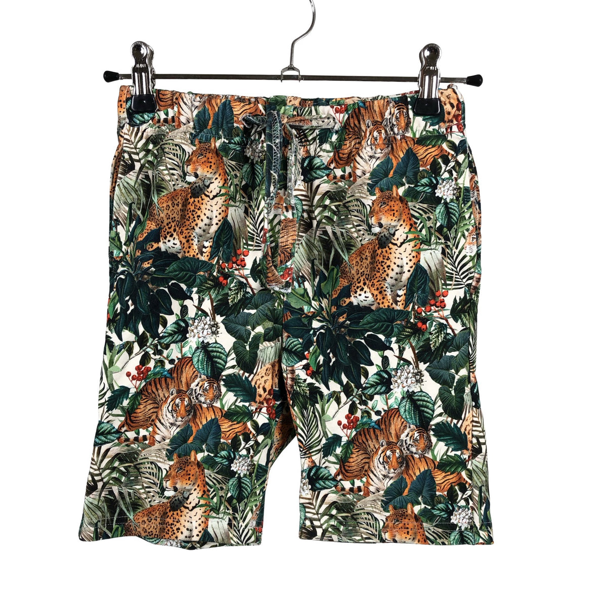 Unisex Metsola - Collegeshortsit, koko 110 - 116 - Vihreä (2)