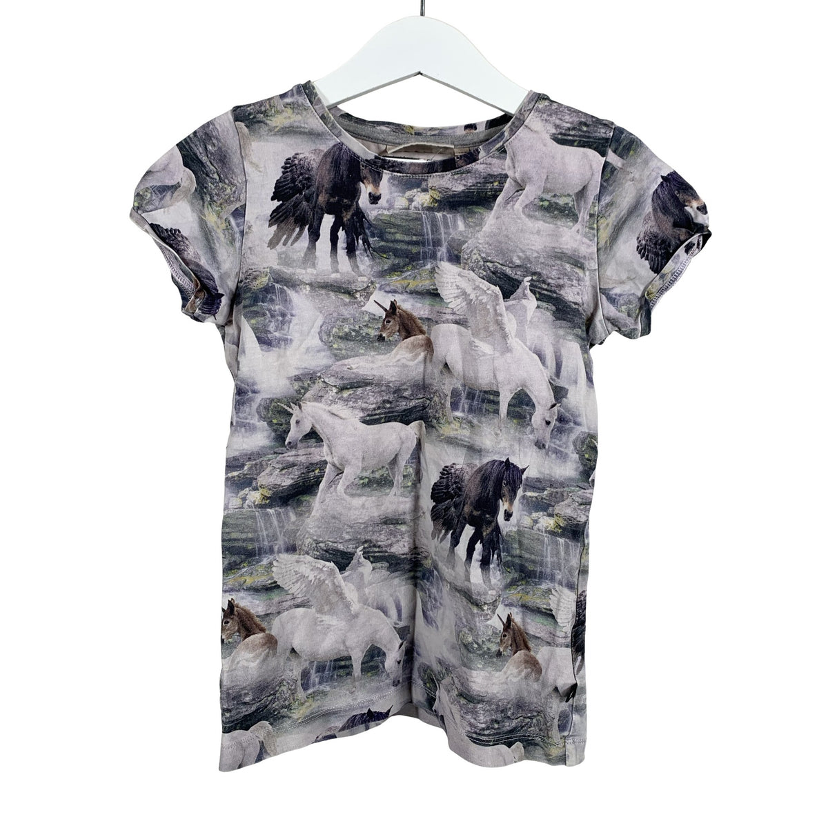 Unisex Molo Kids - T-paita, koko 116 - 122 - Harmaa (1)