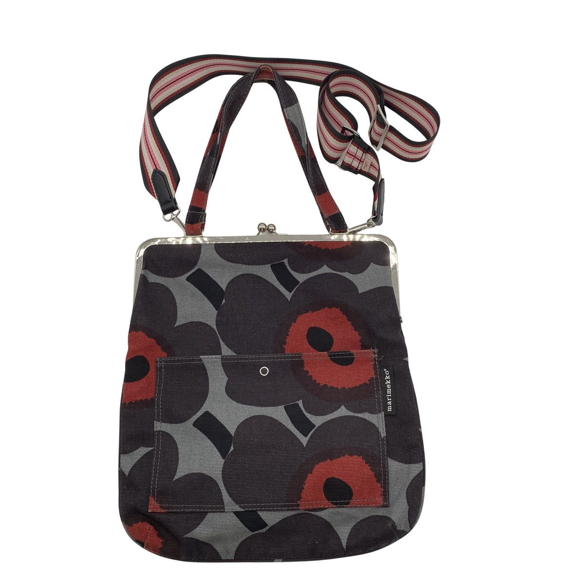 Naisten Marimekko - Olkalaukku, koko Midi - Harmaa (1)