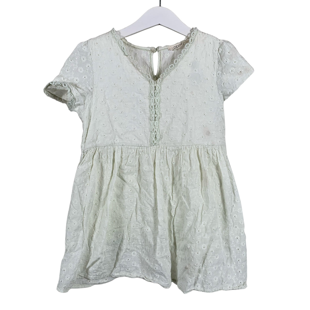 Tyttöjen Loevia Paris - Kangasmekko, koko 110 - 116 - Violetti (1)