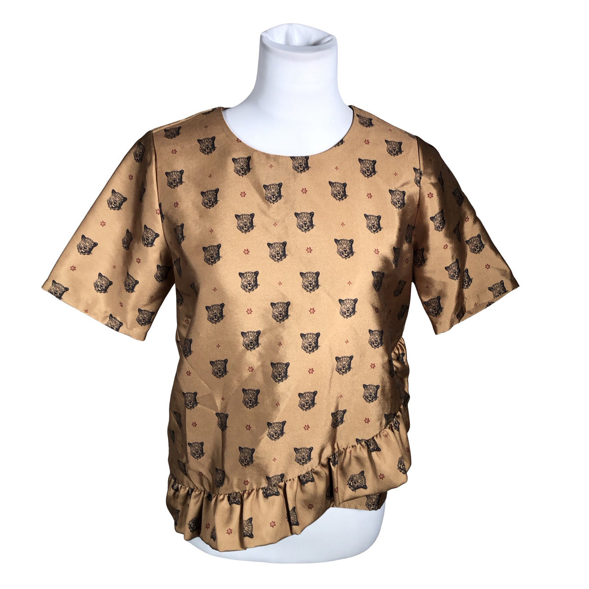 Naisten Scotch&Soda - Lyhythihainen pusero, koko 36 - Ruskea (1)