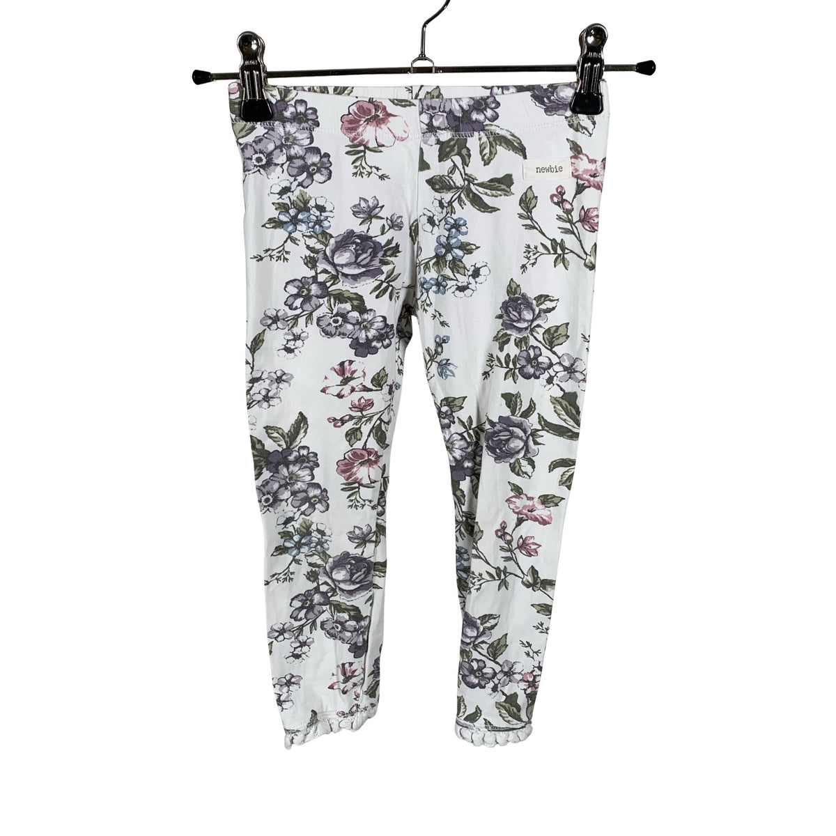 Tyttöjen Newbie - Leggingsit, koko 98 - 104 - Valkoinen (1)