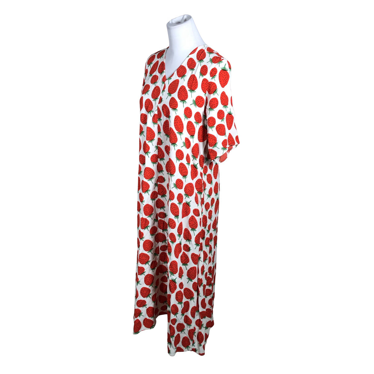 Naisten Marimekko - Sifonkimekko, koko 36 - Punainen (3)