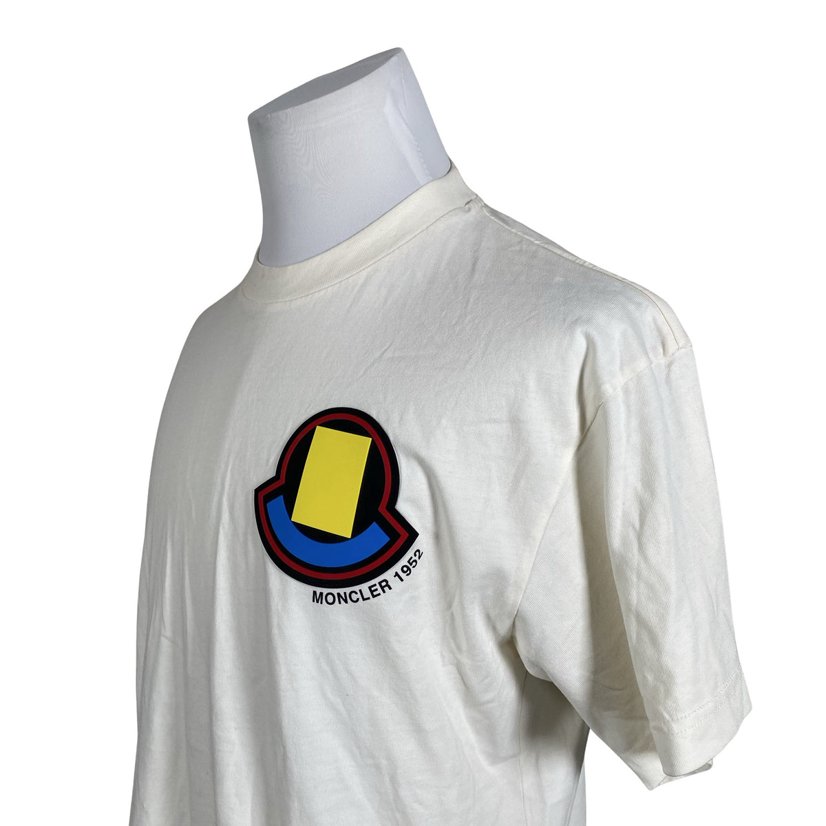 Miesten Moncler - T-paita, koko L - Luonnonvalkoinen (2)