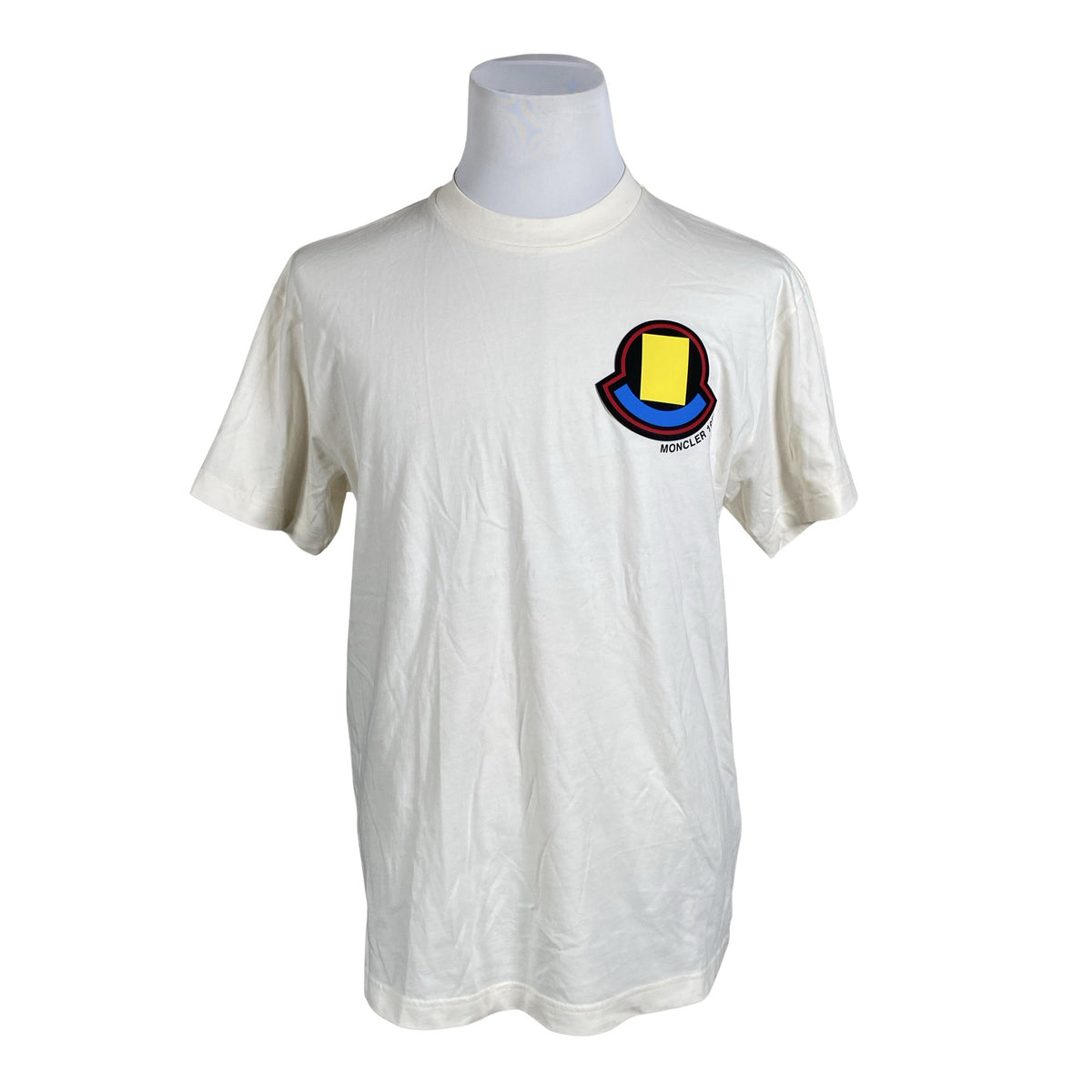 Miesten Moncler - T-paita, koko L - Luonnonvalkoinen (1)