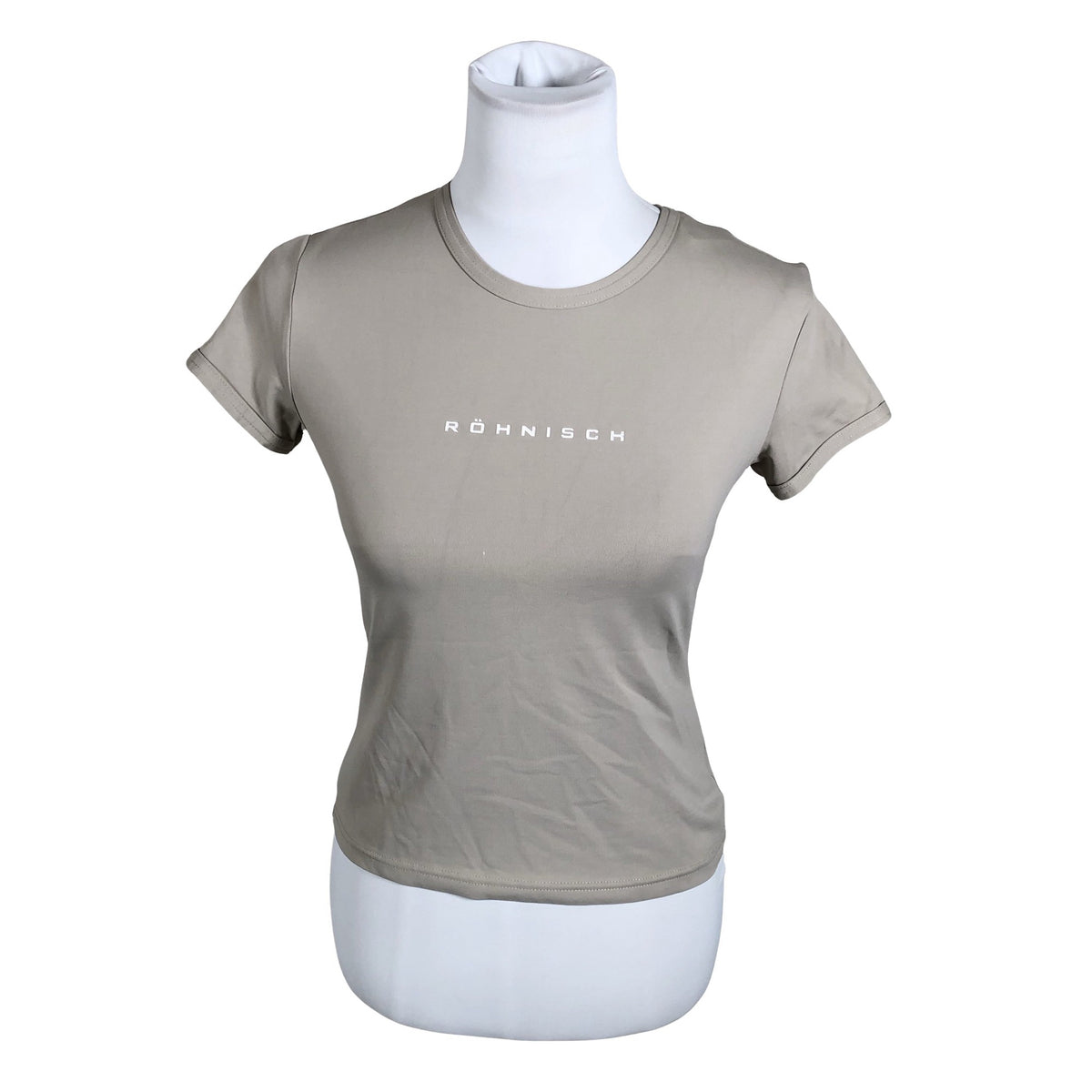 Naisten Röhnisch - Urheilupaita, lyhyet hihat, koko 36 - Beige (1)