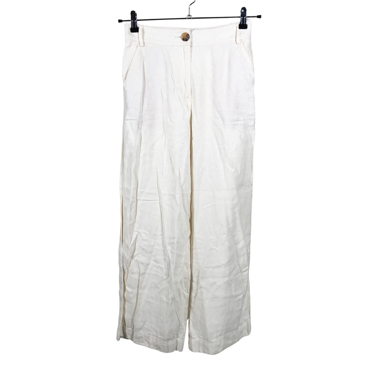 Naisten Marks&Spencer - Kangashousut, koko 36 - Beige (1)