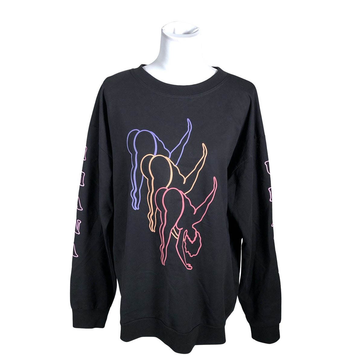 Naisten Uhana Design - Collegepaita, koko 40 - Musta (1)