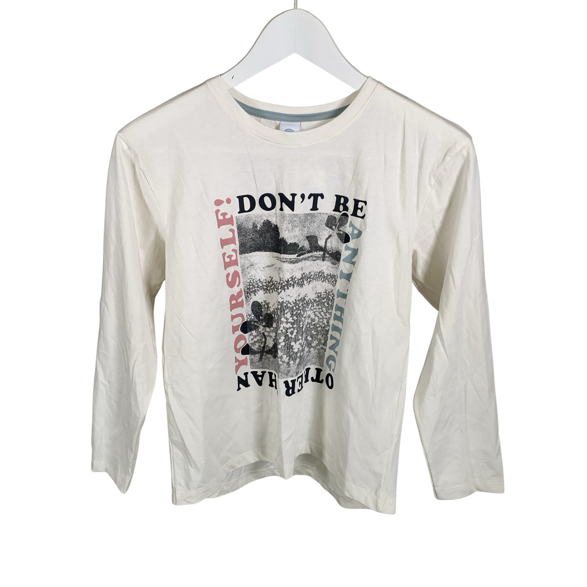 Unisex Sonetta - Trikoopaita, koko 134 - 140 - Valkoinen (1)