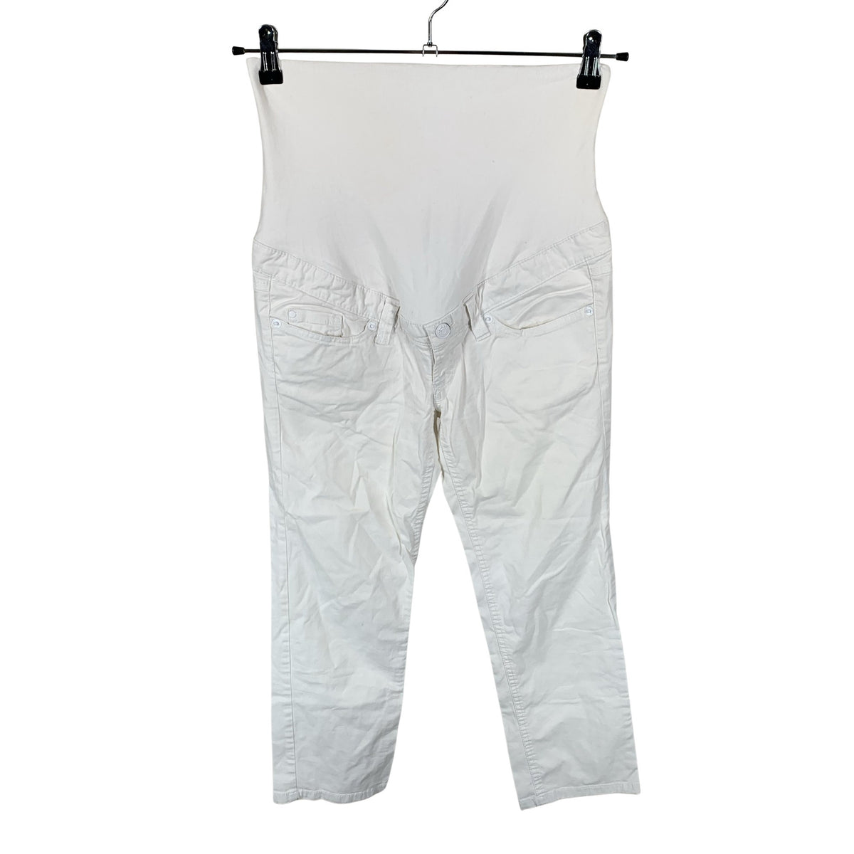 Naisten H&M Mama - Farkkucaprit, koko 36 - Valkoinen (1)