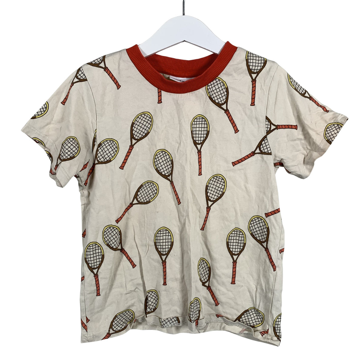 Unisex Mini Rodini - T-paita, koko 116 - 122 - Beige (1)