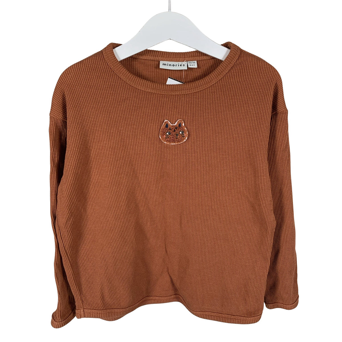 Unisex Minories - Trikoopaita, koko 110 - 116 - Ruskea (1)