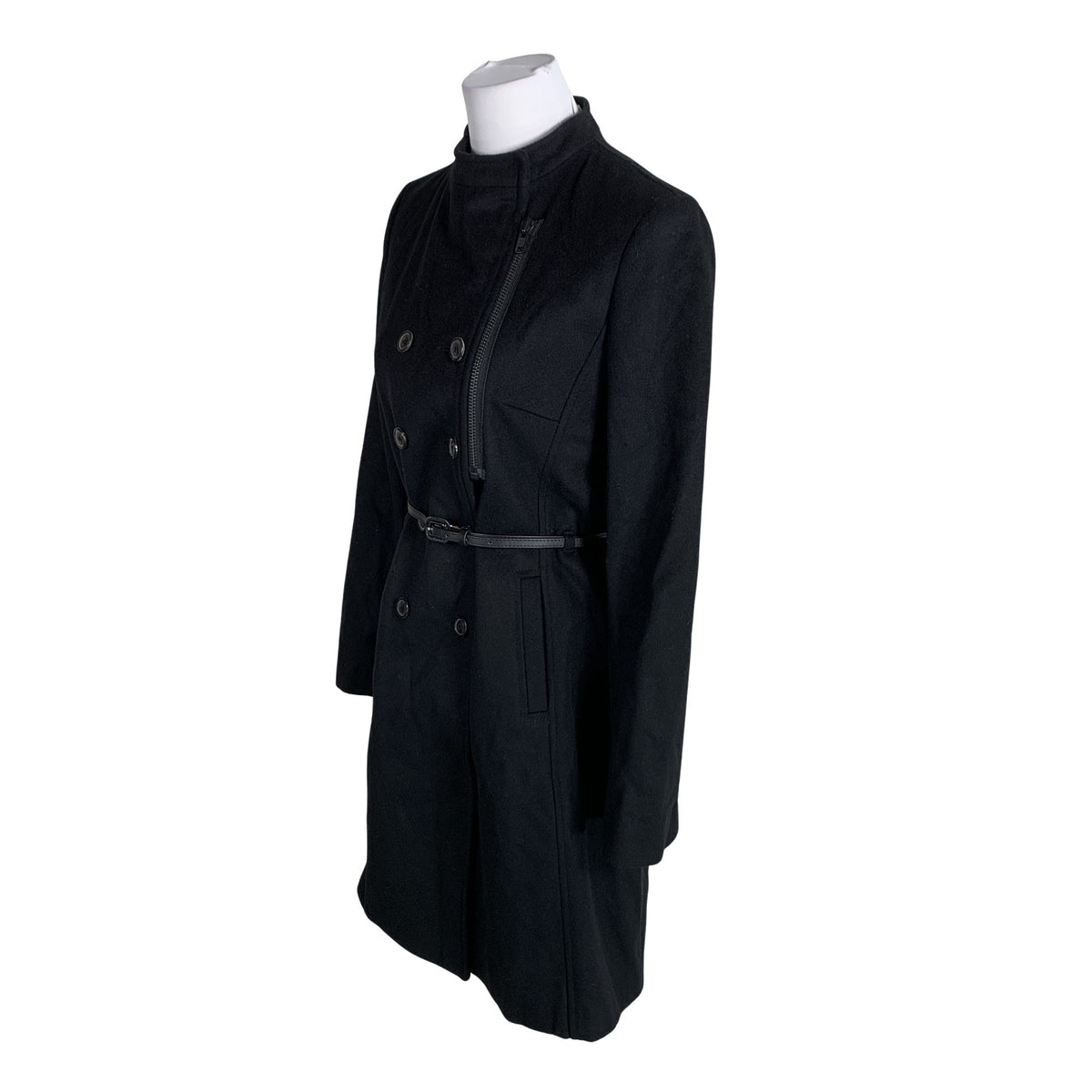 Naisten InWear - Villakangastakki, koko 36 - Musta (3)