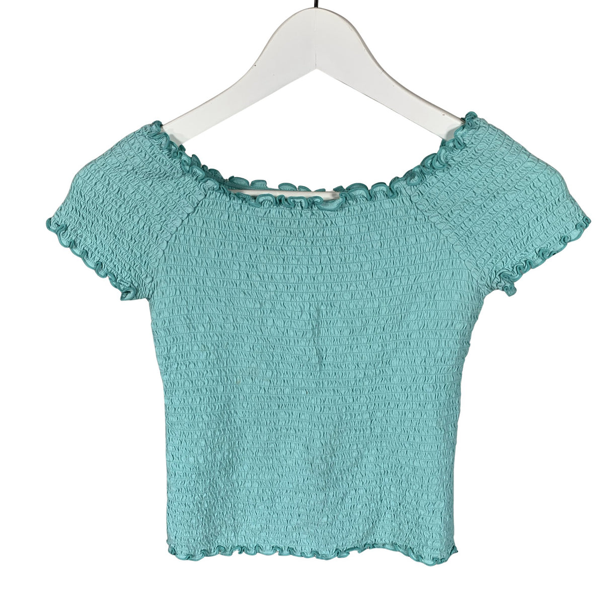 Tyttöjen Lindex - T-paita, koko 146 - 152 - Turkoosi (1)