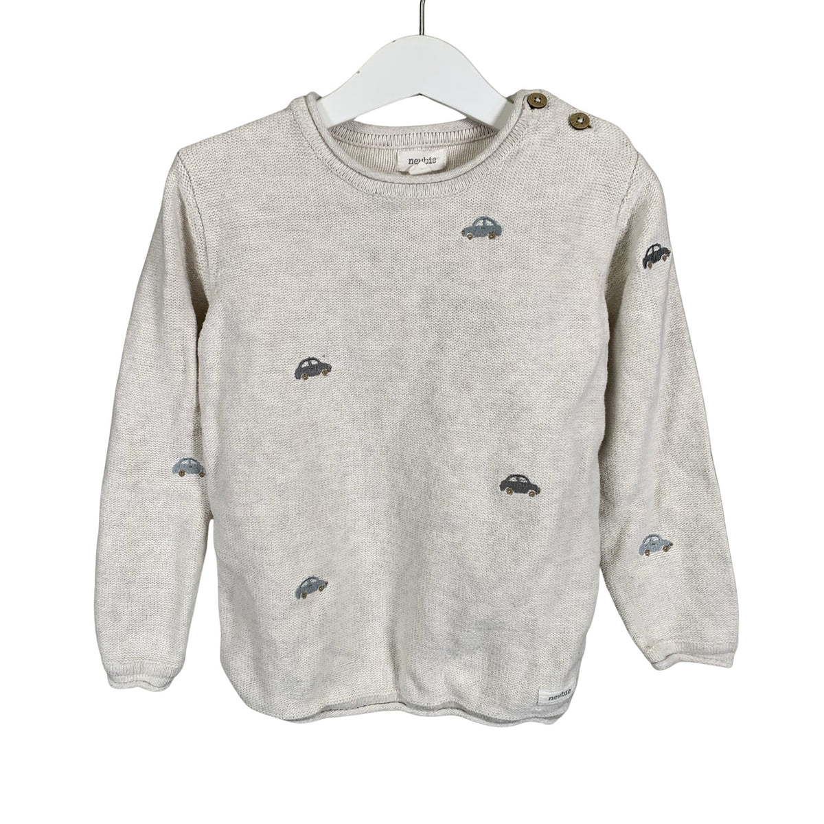 Unisex Newbie - Neulepaita, koko 110 - 116 - Beige (1)