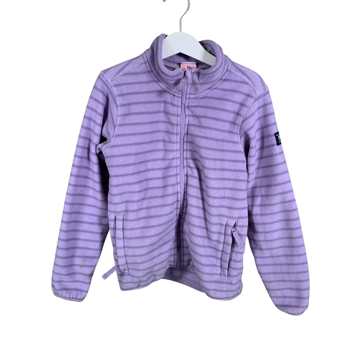 Unisex Polarn O. Pyret - Fleecetakki, koko 122 - 128 - Violetti (1)