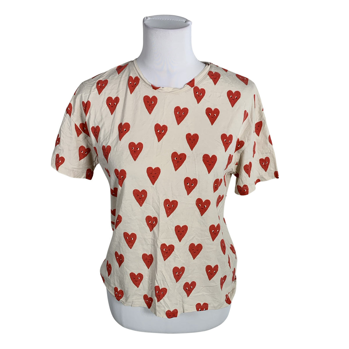 Naisten Lindex - T-paita, koko 36 - Beige (1)