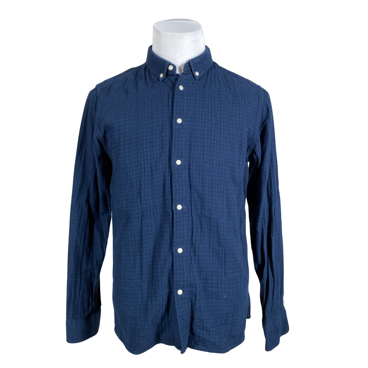 Miesten Knowledge Cotton Apparel - Kauluspaita, koko L - Sininen (1)