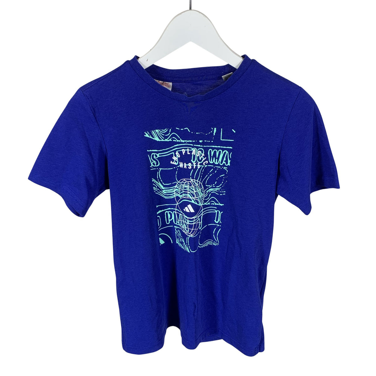 Unisex Adidas - T-paita, koko 146 - 152 - Sininen (1)