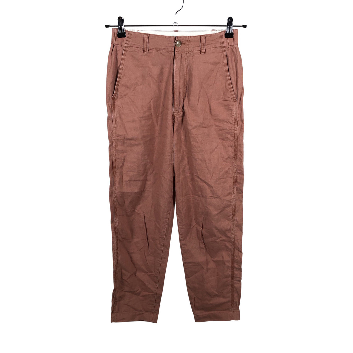 Naisten Uniqlo - Kangashousut, koko 34 - Vaaleanpunainen (1)
