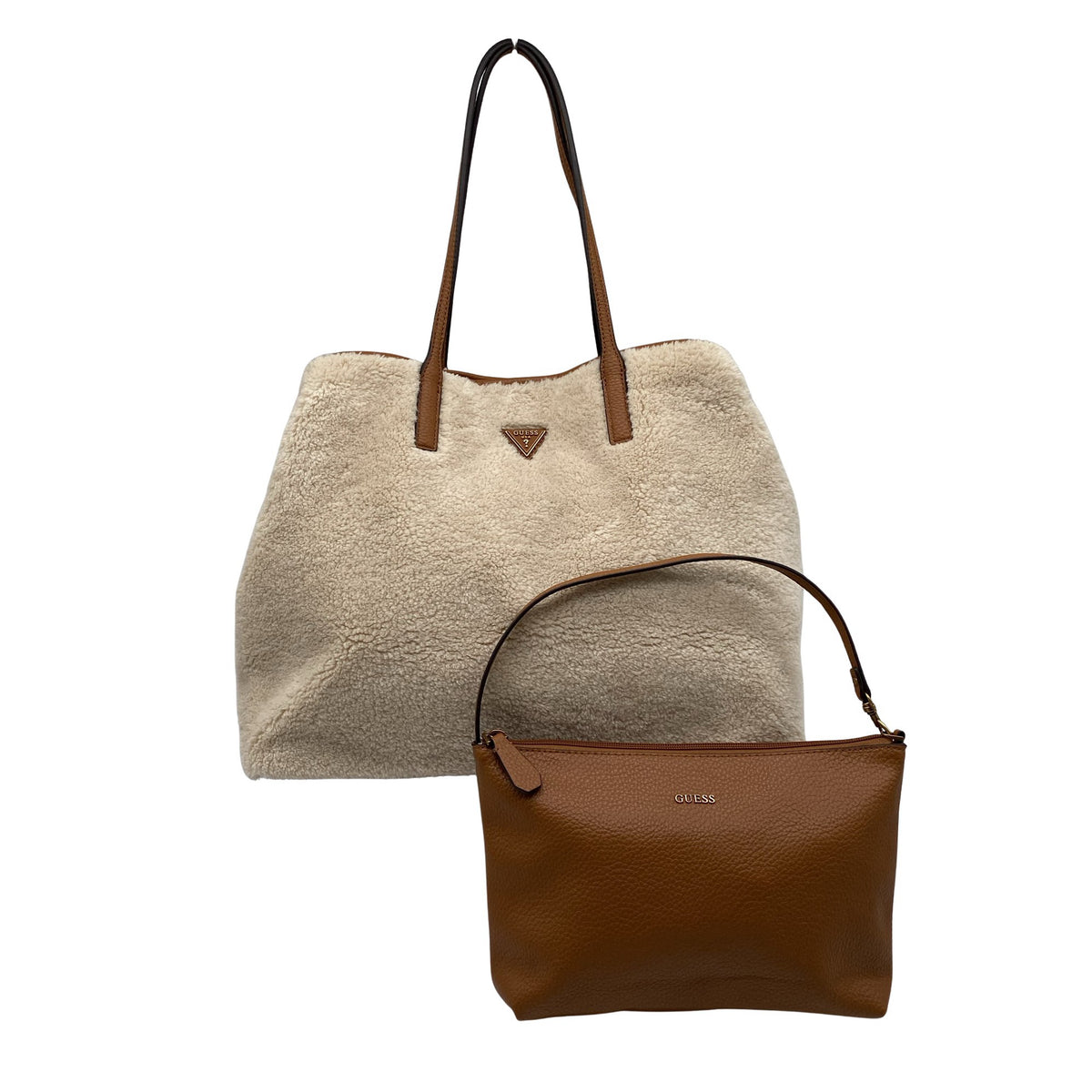Naisten Guess - Käsilaukku, koko Maxi - Beige (1)