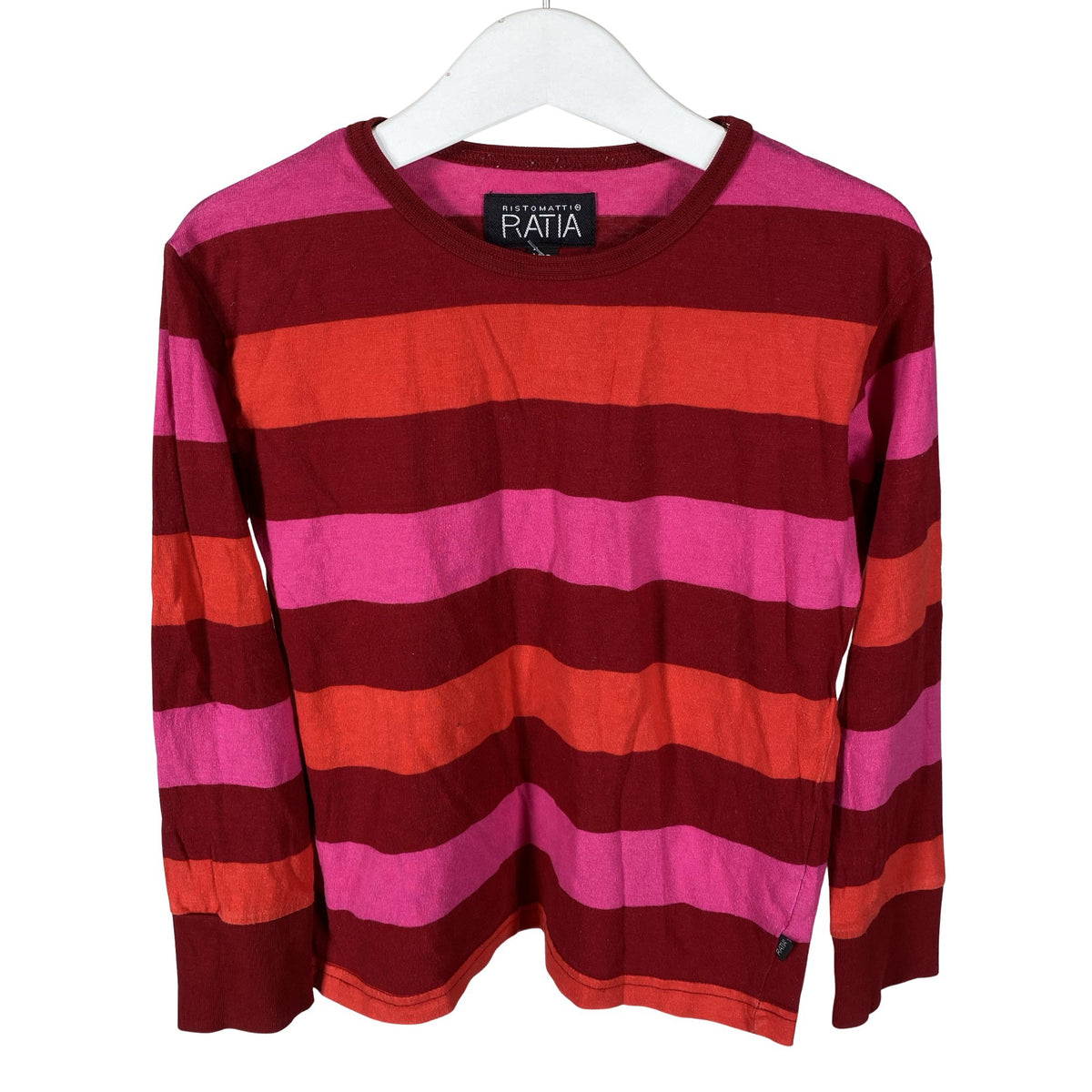 Unisex Ristomatti Ratia - Trikoopaita, koko 116 - 122 - Punainen (1)