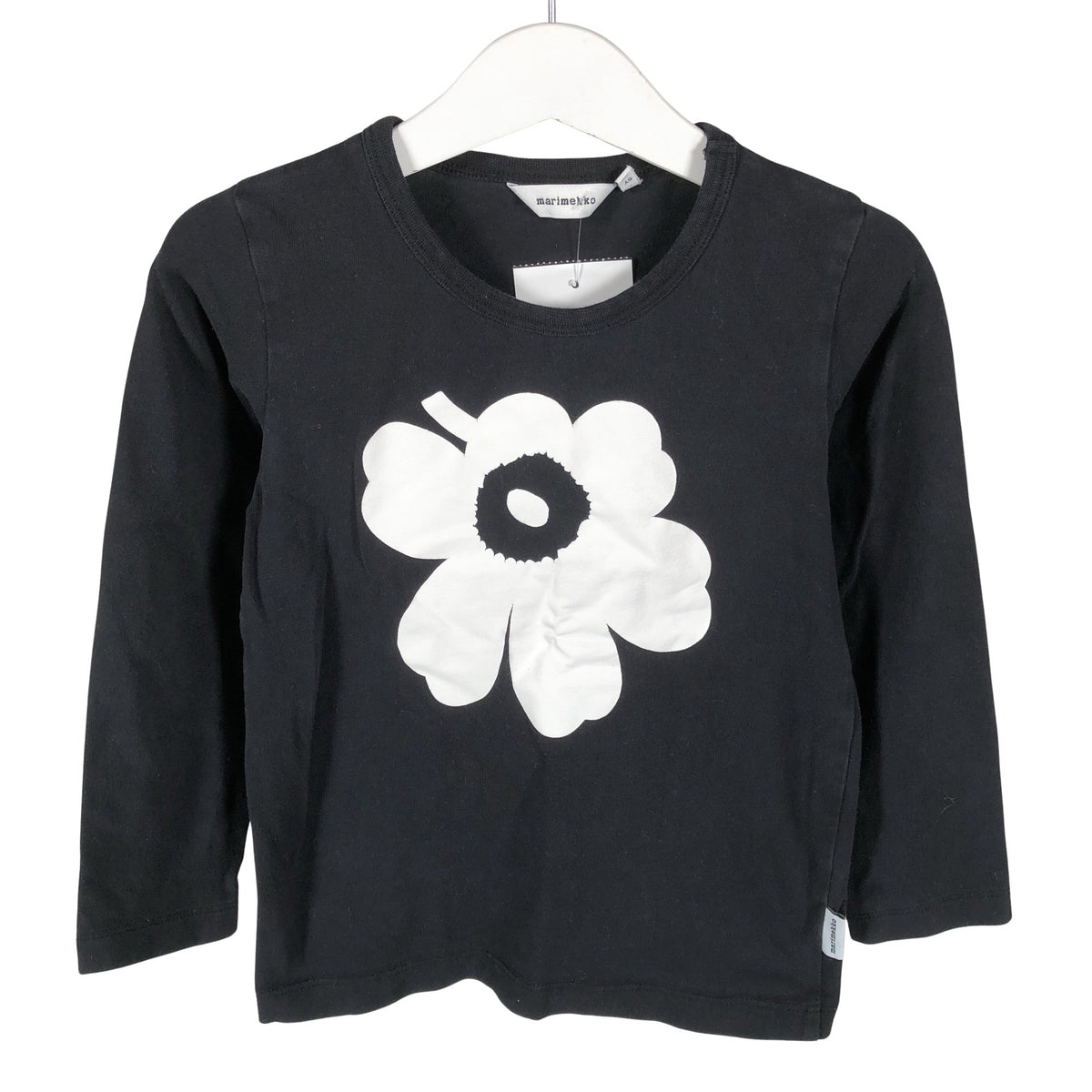 Tyttöjen Marimekko - Trikoopaita, koko 104 - 110 - Musta (1)