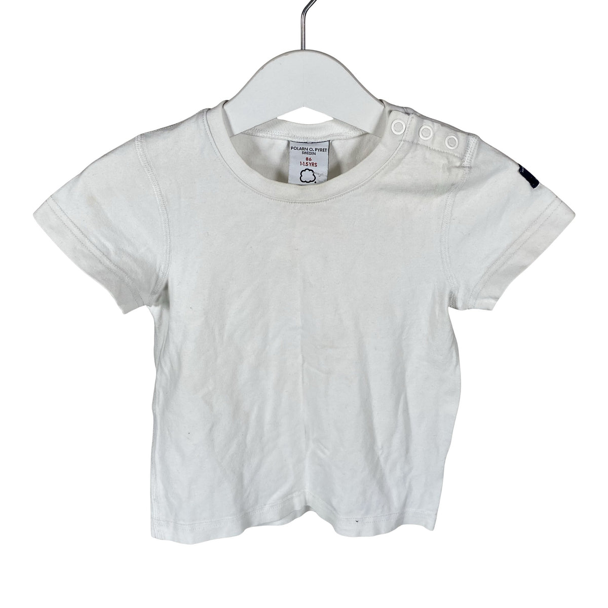 Unisex Polarn O. Pyret - T-paita, koko 86 - 92 - Valkoinen (1)